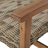 HAMPTON WOOD + WICKER CLUB CHAIR