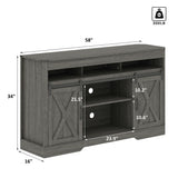Dark Gray Farmhouse tv stand / Storage Cabinet