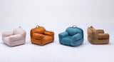 Kid's Bean Bag Chair Velvet Fabric Memory Sponge Stuffed