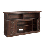 Traditional TV Media Stand Farmhouse Rustic Entertainment Console