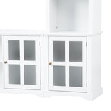 Entertainment Wall Unit with Bridge, Modern TV Console Table