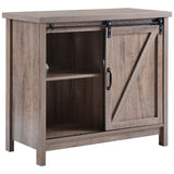 TV StandvBarn door modern &farmhousevwood entertainment center