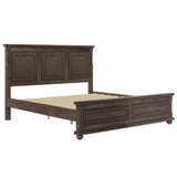 King Traditional Town and Country Style Pinewood Vintage Bed