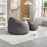 Bean Bag Sofa Chair With Footrest
