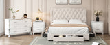 Queen 4-Piece Bedroom Set Upholstered Bed