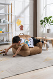 Kid's Bean Bag Chair Velvet Fabric Memory Sponge Stuffed