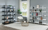 5 Tier Bookcase Open Bookshelf, Vintage Industrial Style