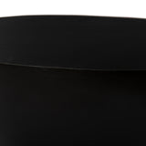 Contemporary solid wood round coffee table