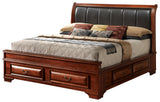 LaVita G8850C-QB3 Queen Storage Bed , Oak