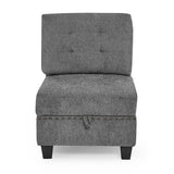 Grey U shape Modular Sectional Sofa