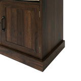 Hall Tree Cabinet with 3 Hooks, Coat Hanger, Entryway Bench, Storage Bench