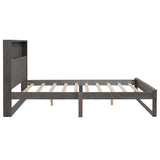 Queen 3-Piece Bedroom Set Platform Bed with Nightstand and Dresser