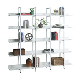 5 Tier Bookcase Home Office Open Bookshelf, Vintage Industrial Style