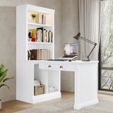83" Tall Bookshelf with Writing Desk