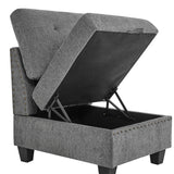 Grey U shape Modular Sectional Sofa