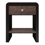 Queen 3 Piece Bedroom Set Mid Century Modern Style Frame