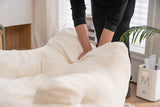 Soft Fabric Tufted Foam Bean Bag Chair