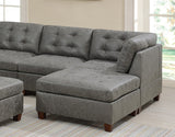 Antique Grey Modular Sectional 9pc Couch Set