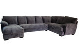 Grey 3 Seater with Corner Right Arm Facing