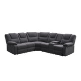 Home Theater Seating Modern Manual Recliner Sofa Chairs with Storage Box