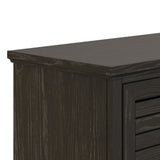 Devine 83 inch Electric Fireplace TV Console for TVs up to 95 inches, Clove finish