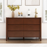 Queen 4 Piece Bedroom Set Mid Century Modern  Platform Bed with Two Nightstands and Dresser