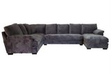 Grey 3 Seater with Corner Right Arm Facing