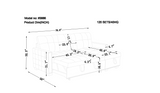 Reversible Sectional Storage Sleeper Sofa Bed