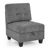 Grey U shape Modular Sectional Sofa