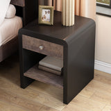 Queen 3 Piece Bedroom Set Mid Century Modern Style Frame
