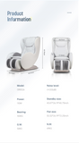 Massage Chair with Full Body Massage and Recliner, Shiatsu, Massage Chair with Bluetooth Speaker