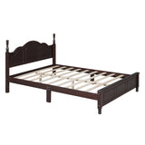 Queen 3-Piece Bedroom Set Wood Platform Bed