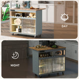 Kitchen Island with Drop Leaf