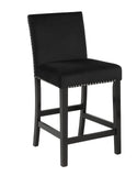 Transitional 5pc Round Counter Height Dining Table Set