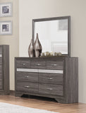 Embossed Silver grey Glitter Dresser