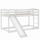 Twin over Twin Bunk Bed with Convertible Slide and Ladder
