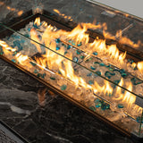 Outdoor Fire Pit Table, Propane Fire Table with Ceramic Tabletop Gas Fire Table