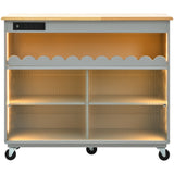 Kitchen Island with Drop Leaf