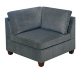 Grey Sectional 6pc Couch Set Corner L