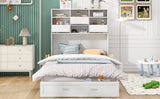 Queen Size Murphy Bed with Bookcase
