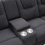 Home Theater Seating Modern Manual Recliner Sofa Chairs with Storage Box