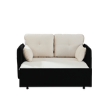 Modern Convertible Sofa Bed w/2 Removable Armrests w/USB Power Port