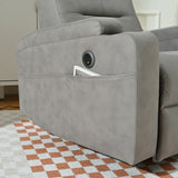 Power Lift Recliner Chair - USB Charge Port (Light Gray)