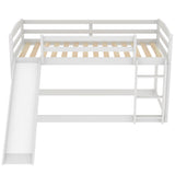 Twin over Twin Bunk Bed with Convertible Slide and Ladder