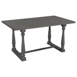Grey 6-Piece Dining Table and Chair Set