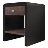 Queen 3 Piece Bedroom Set Mid Century Modern Style Frame