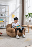 Kid's Bean Bag Chair Velvet Fabric Memory Sponge Stuffed
