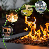 28in Propane Fire Pit Table