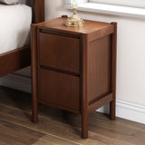 Queen 4 Piece Bedroom Set Mid Century Modern  Platform Bed with Two Nightstands and Dresser