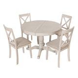 Modern Dining Table Set for 4,Round Table